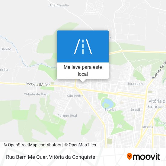 Rua Bem Me Quer mapa