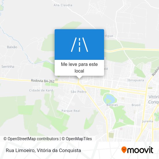 Rua Limoeiro mapa
