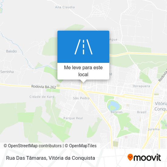 Rua Das Tâmaras mapa