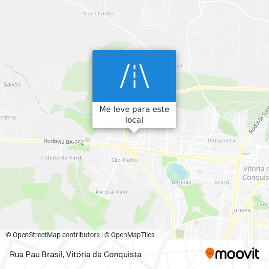 Rua Pau Brasil mapa