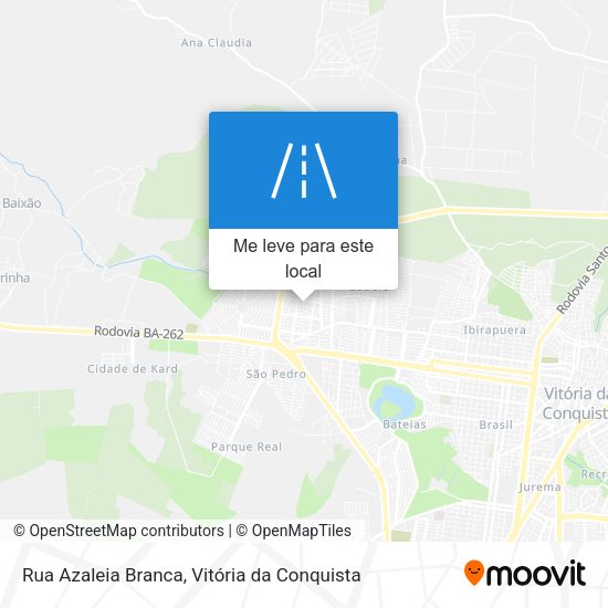 Rua Azaleia Branca mapa