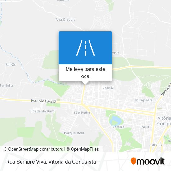 Rua Sempre Viva mapa