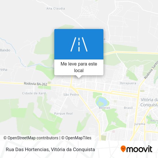 Rua Das Hortencias mapa