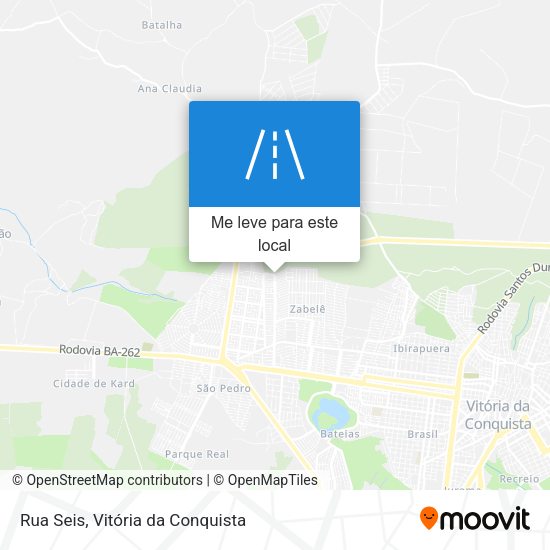 Rua Seis mapa
