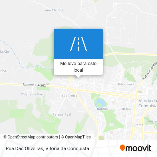 Rua Das Oliveiras mapa
