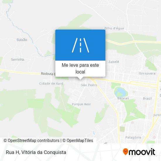 Rua H mapa