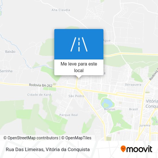Rua Das Limeiras mapa