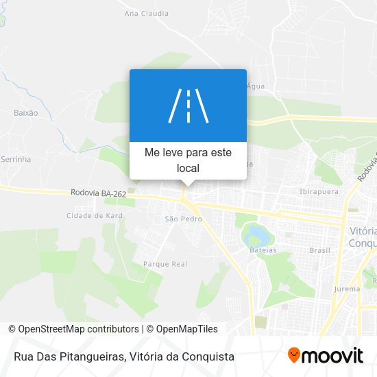Rua Das Pitangueiras mapa