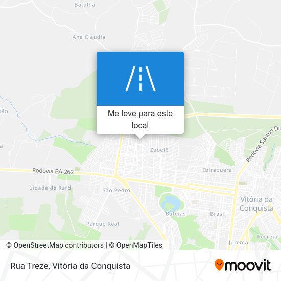 Rua Treze mapa