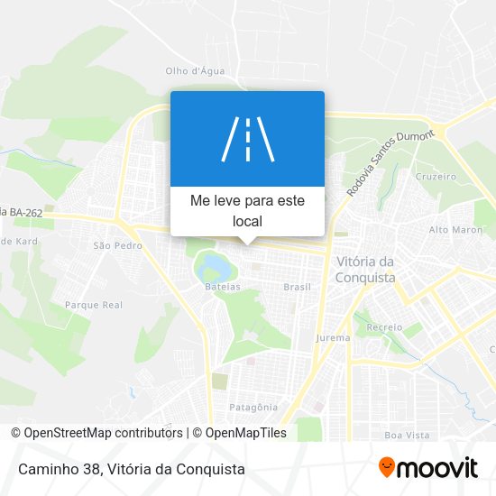 Caminho 38 mapa