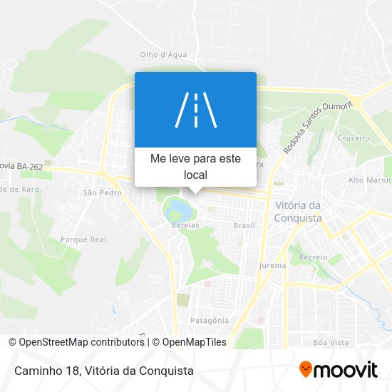Caminho 18 mapa