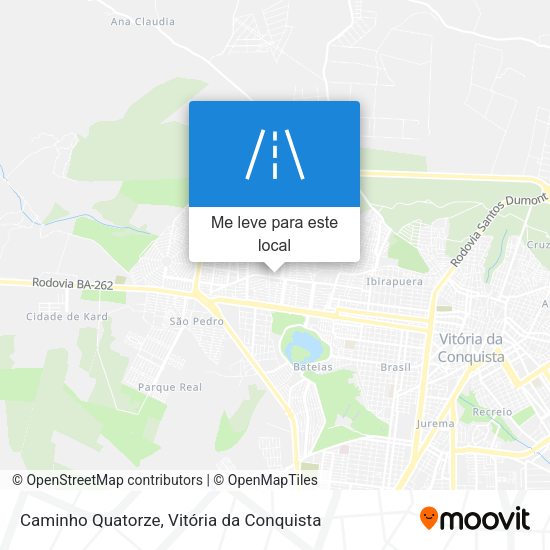 Caminho Quatorze mapa