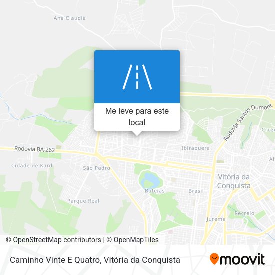 Caminho Vinte E Quatro mapa