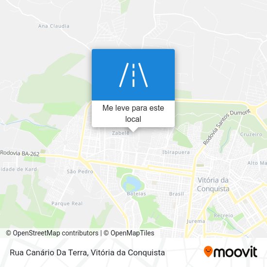 Rua Canário Da Terra mapa