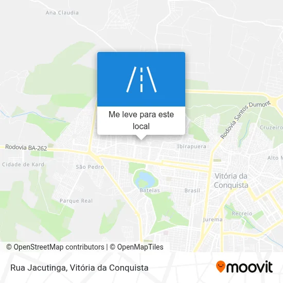 Rua Jacutinga mapa