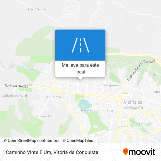 Caminho Vinte E Um mapa