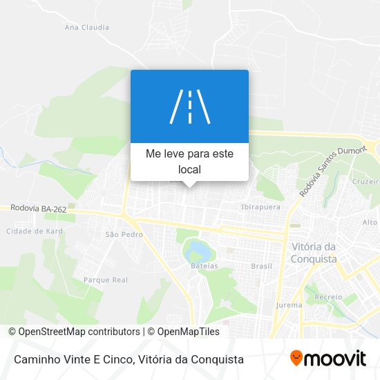 Caminho Vinte E Cinco mapa