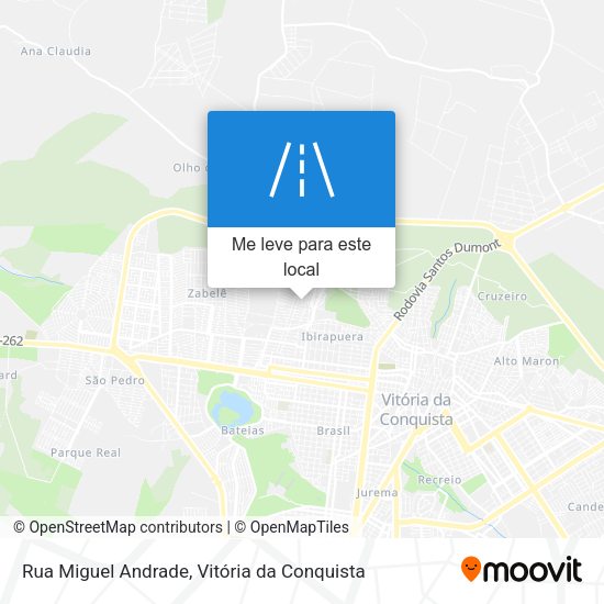 Rua Miguel Andrade mapa