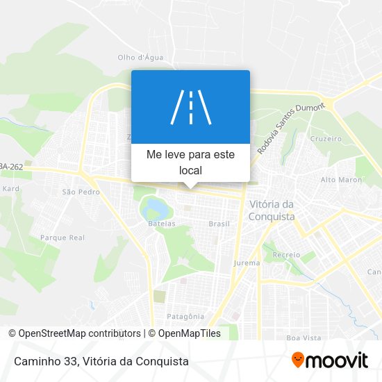Caminho 33 mapa