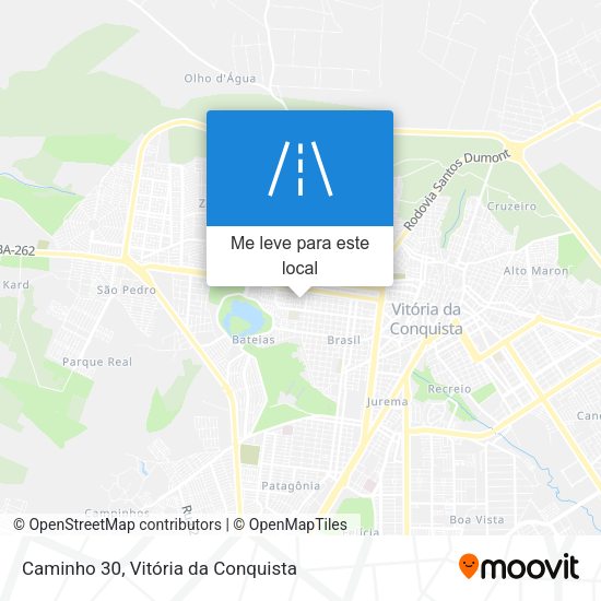 Caminho 30 mapa