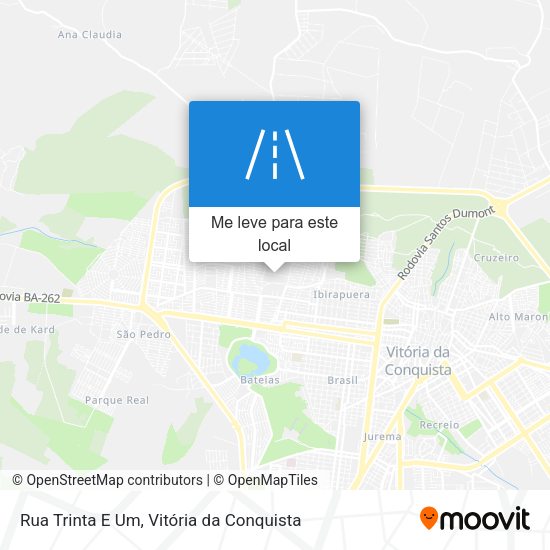 Rua Trinta E Um mapa