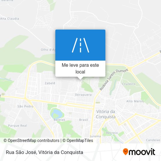 Rua São José mapa