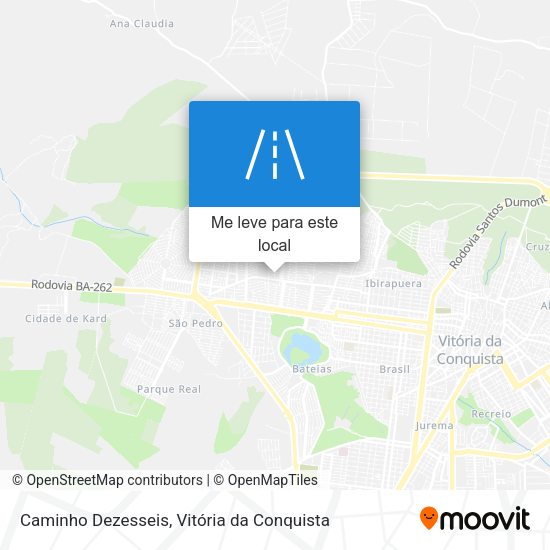 Caminho Dezesseis mapa