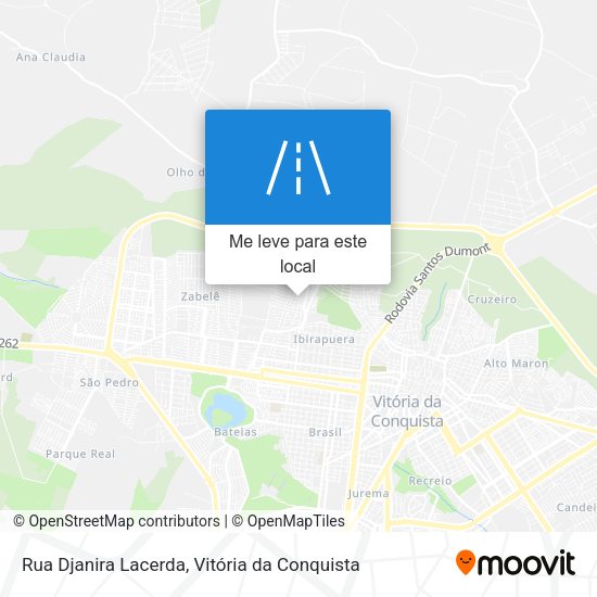 Rua Djanira Lacerda mapa