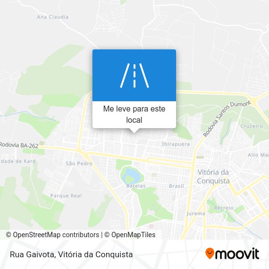 Rua Gaivota mapa