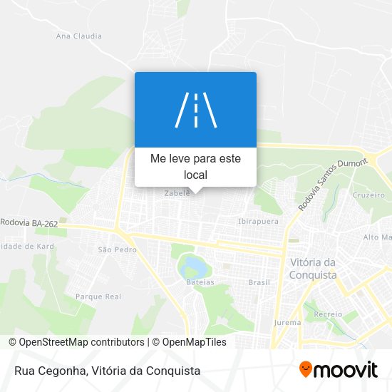 Rua Cegonha mapa