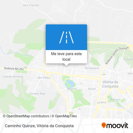 Caminho Quinze mapa