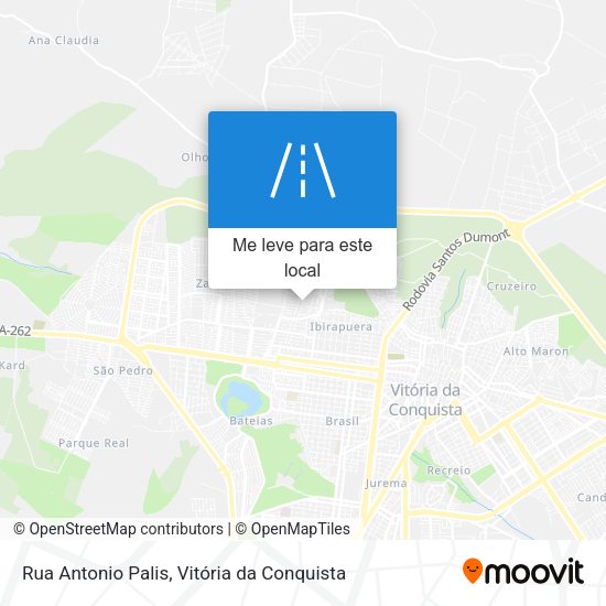 Rua Antonio Palis mapa