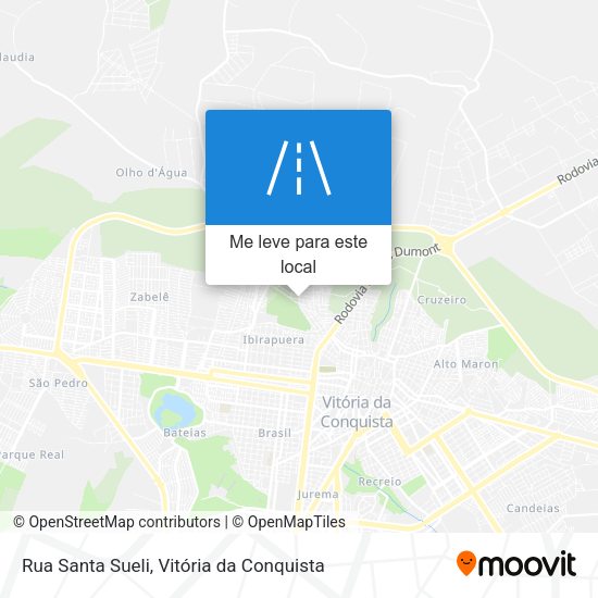 Rua Santa Sueli mapa