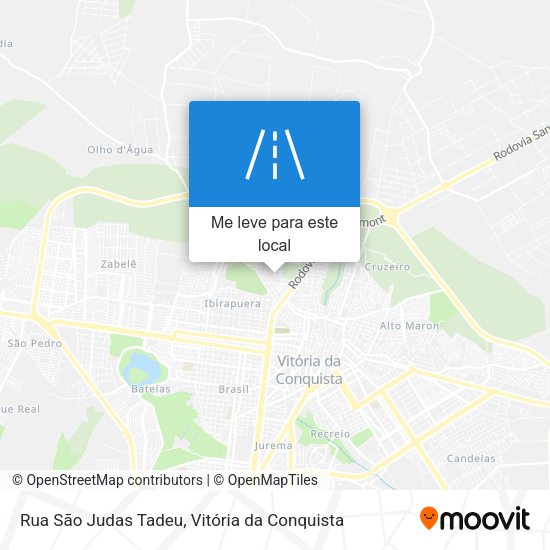 Rua São Judas Tadeu mapa