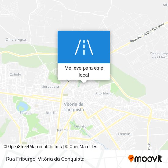 Rua Friburgo mapa