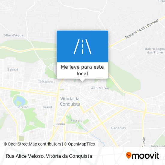 Rua Alice Veloso mapa