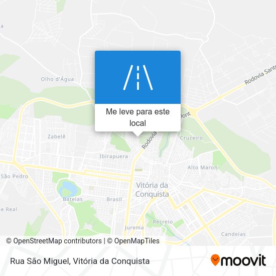 Rua São Miguel mapa