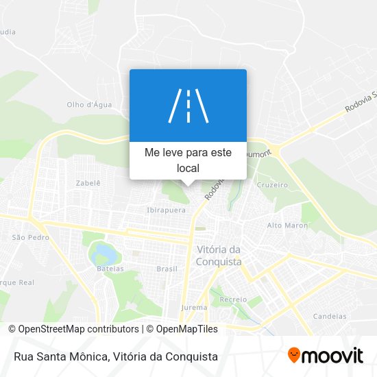Rua Santa Mônica mapa