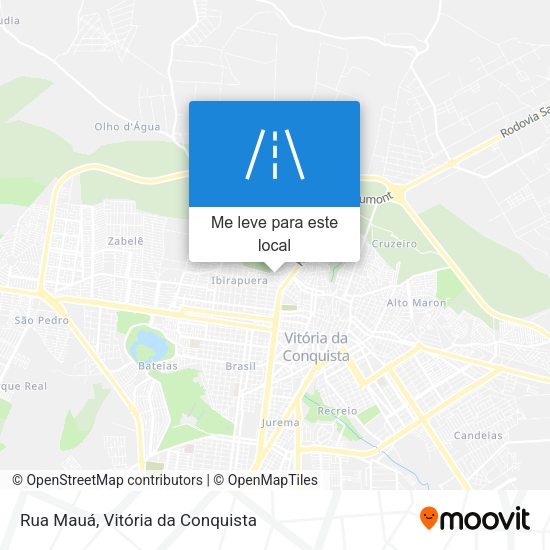 Rua Mauá mapa