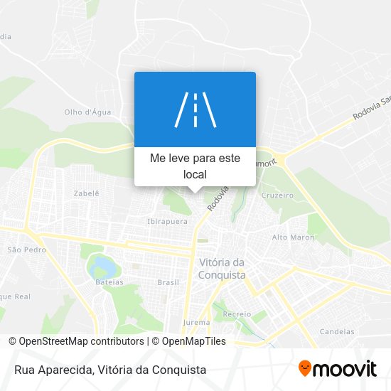 Rua Aparecida mapa