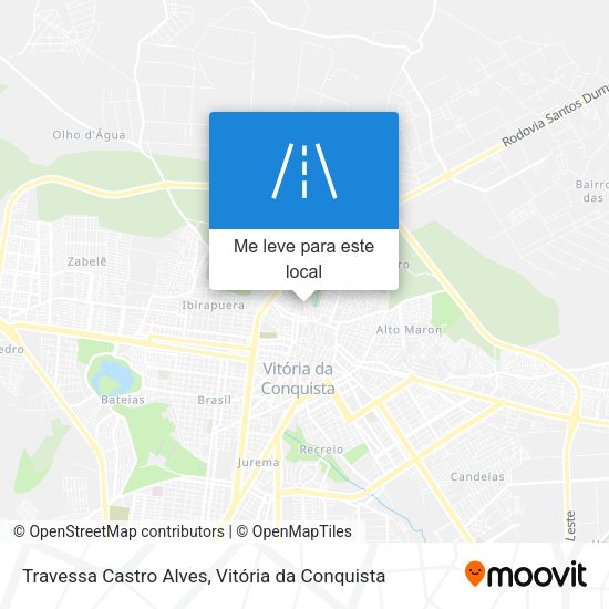 Travessa Castro Alves mapa