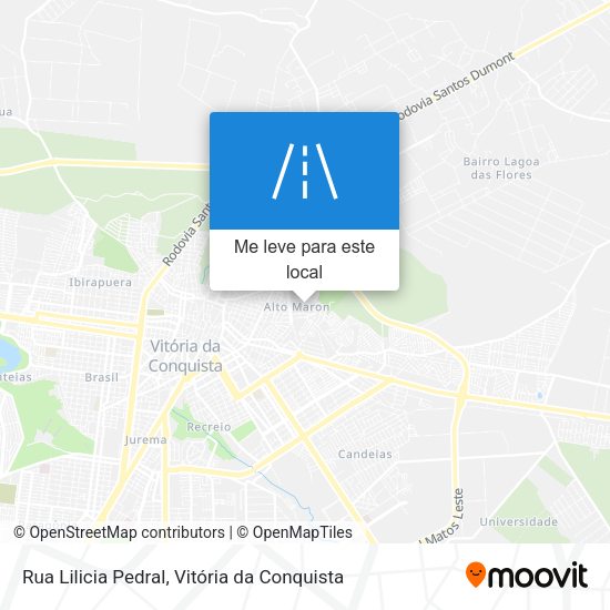 Rua Lilicia Pedral mapa