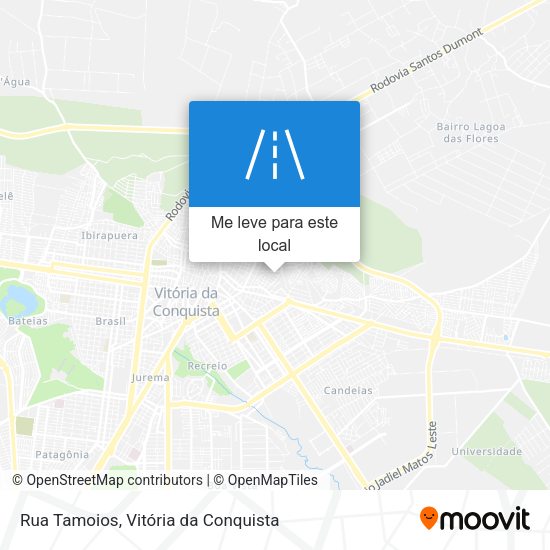 Rua Tamoios mapa