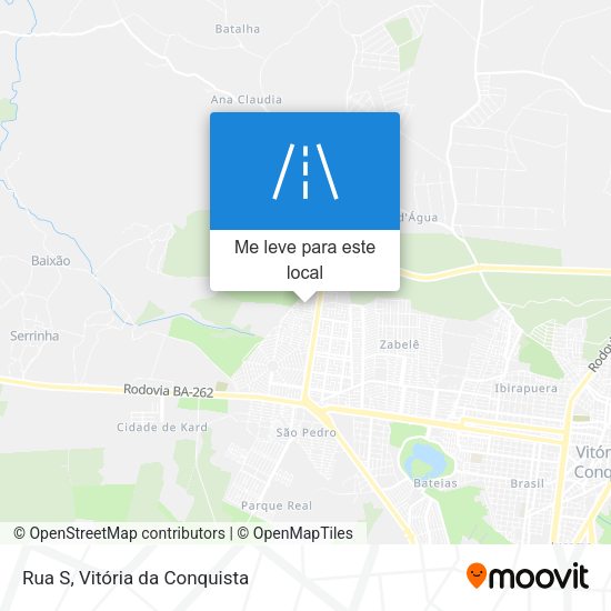 Rua S mapa