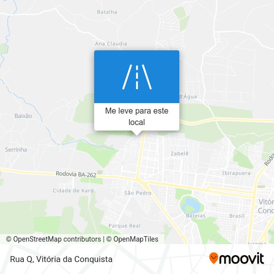 Rua Q mapa