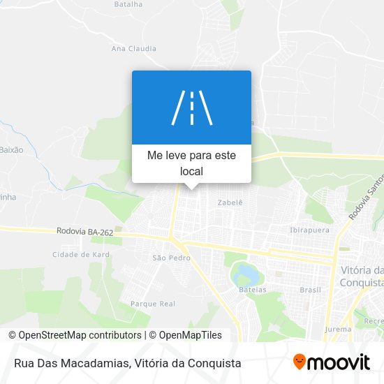 Rua Das Macadamias mapa