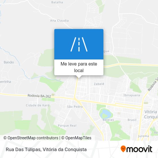 Rua Das Túlipas mapa