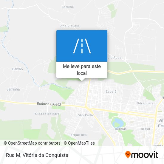Rua M mapa