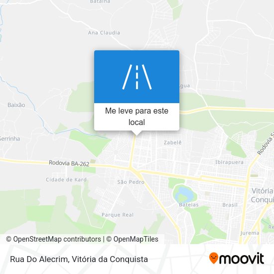Rua Do Alecrim mapa