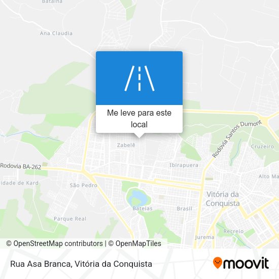 Rua Asa Branca mapa